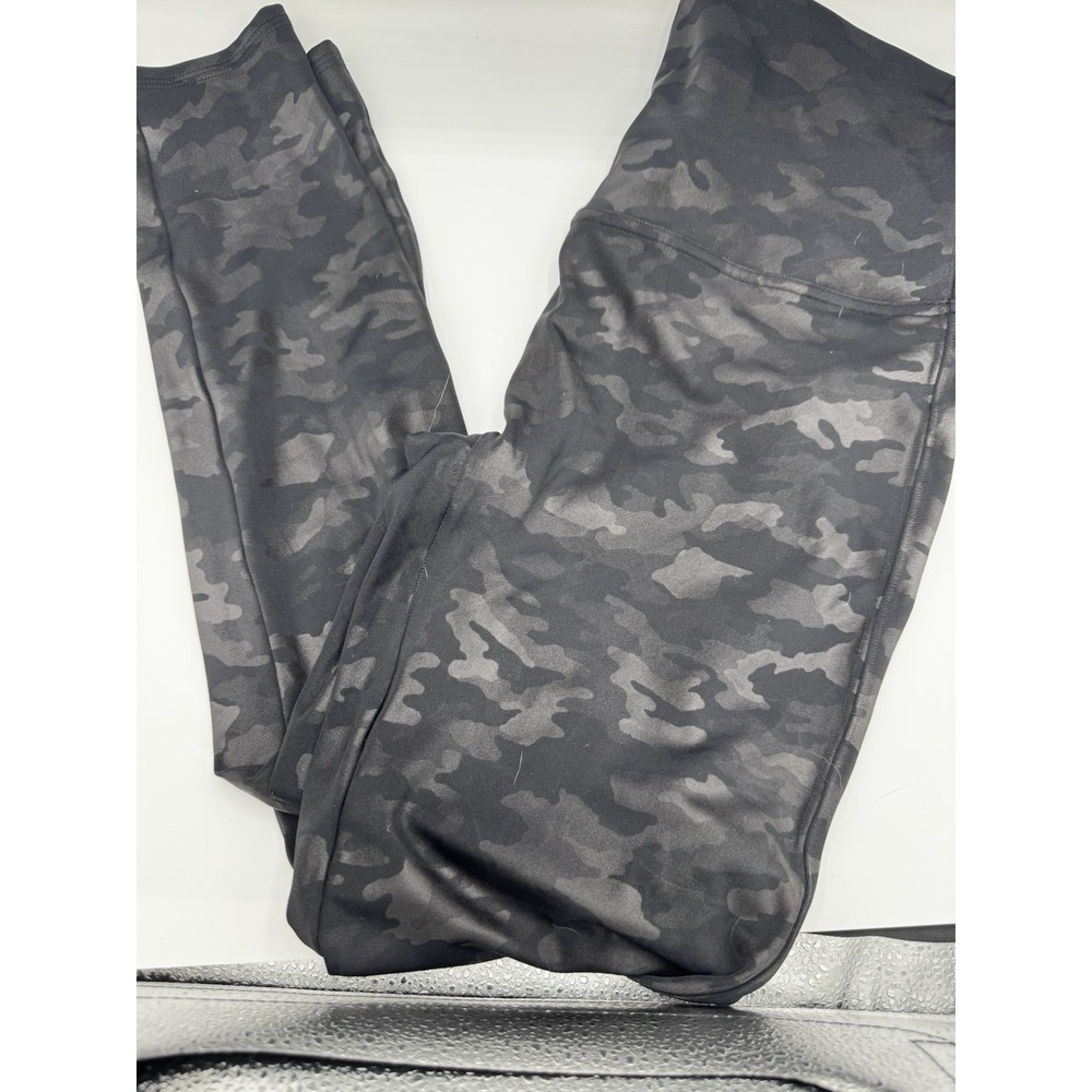 Spanx Black Faux Leather Camo Workout Yoga Leggings Size 2XL EUC High Waist a5